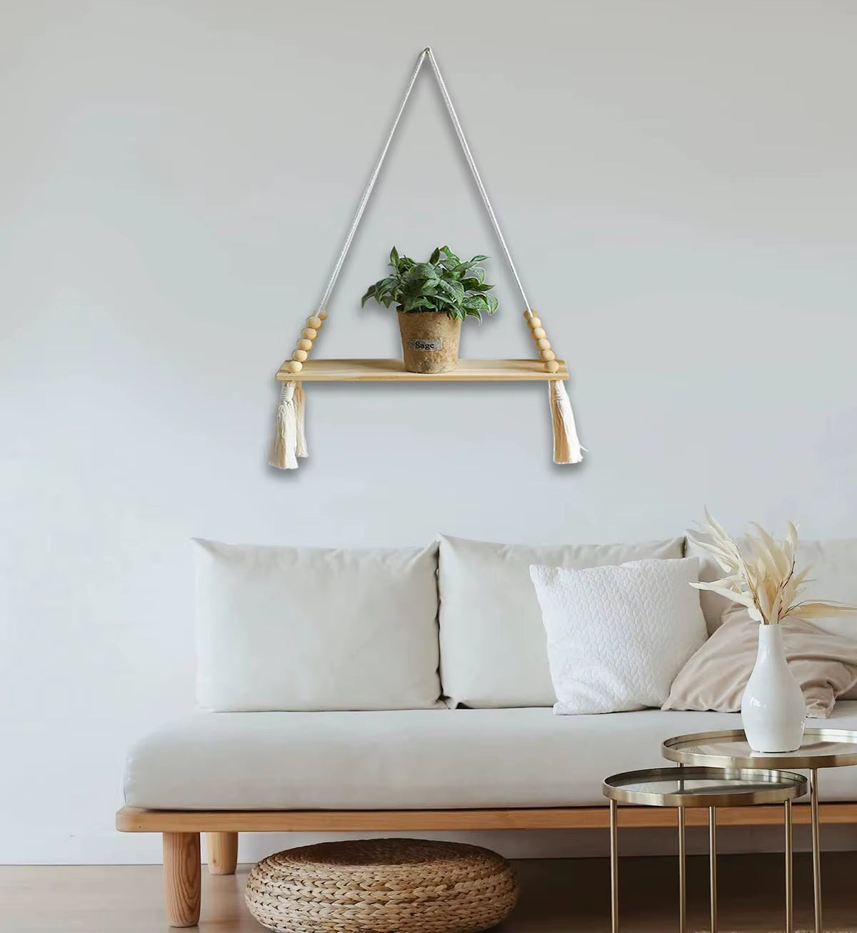 Macrame Hanging Shelf Tassel