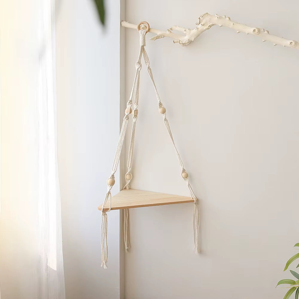Macrame Hanging Shelf Tassel