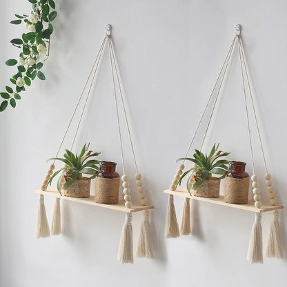 Macrame Hanging Shelf Tassel 