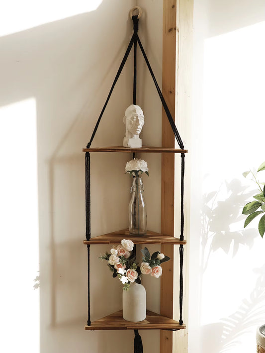 Wooden Corner Shelf