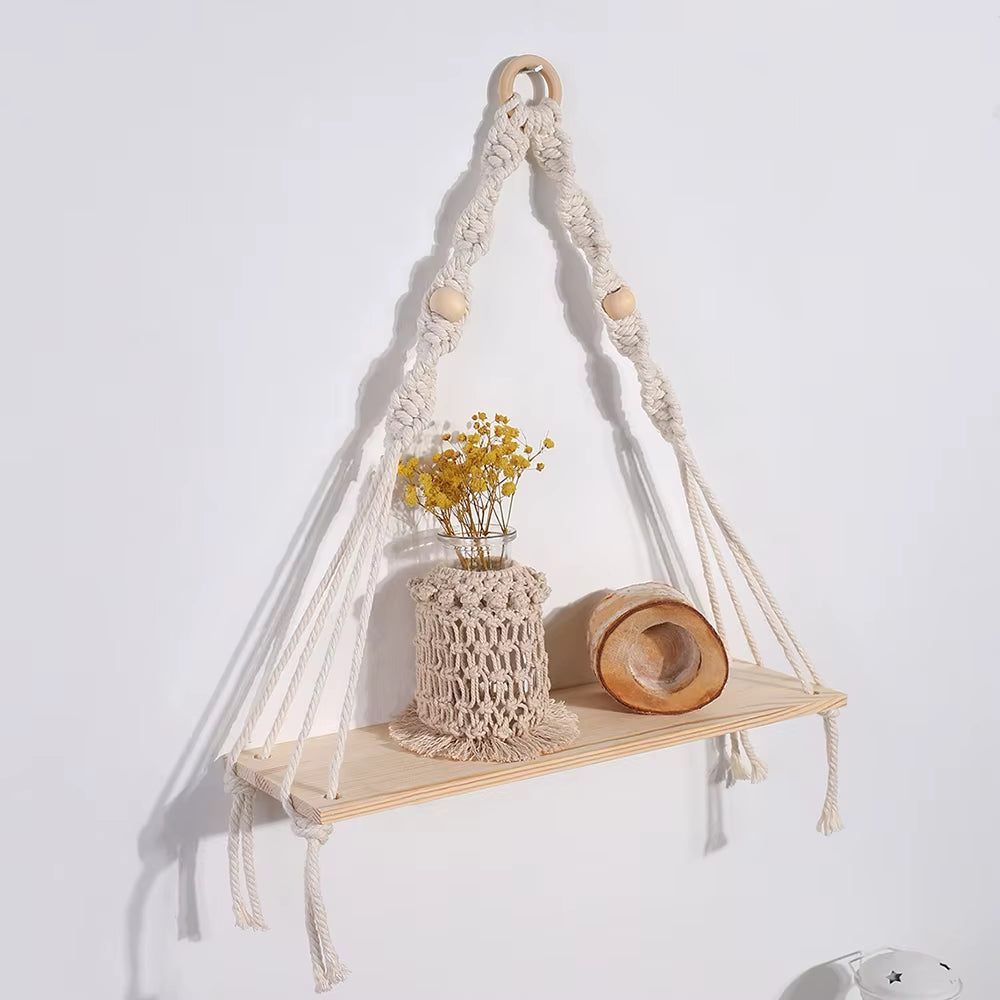 Macrame Hanging Shelf Tassel 