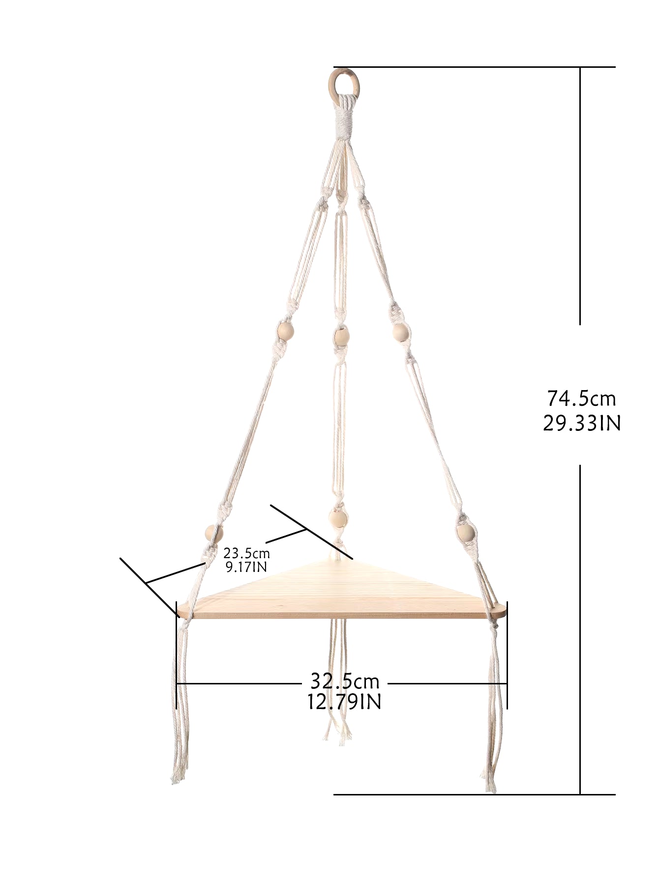 Wooden Corner Shelf